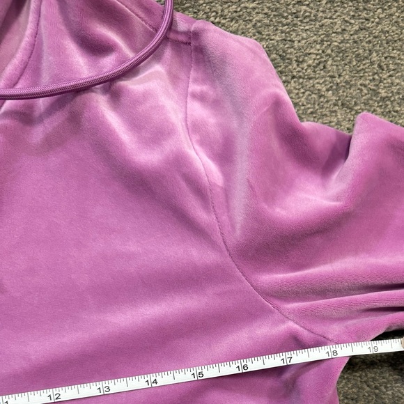 NWT Juicy Couture Purple Velour Full Zip Hoodie size L - Picture 4 of 8